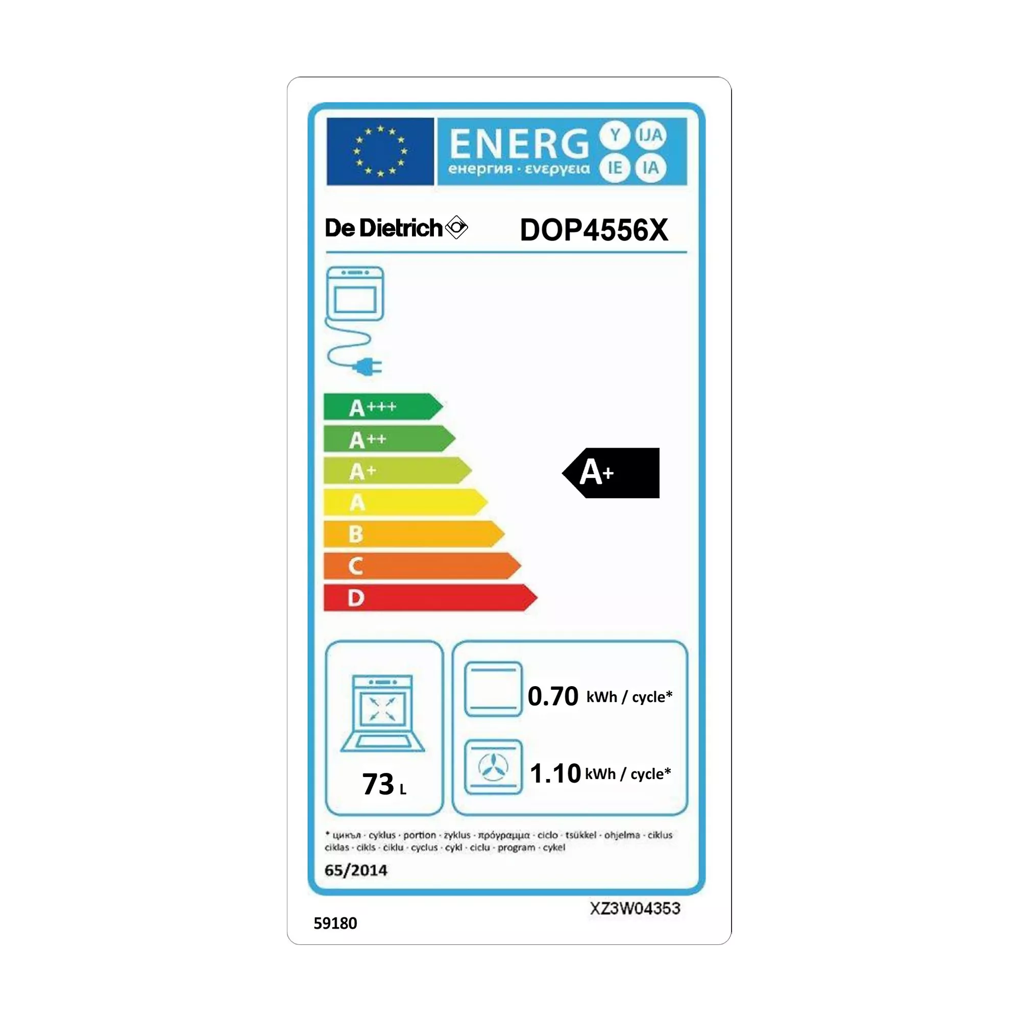 Four encastrable De Dietrich DOP4556X Sensor – Image 19