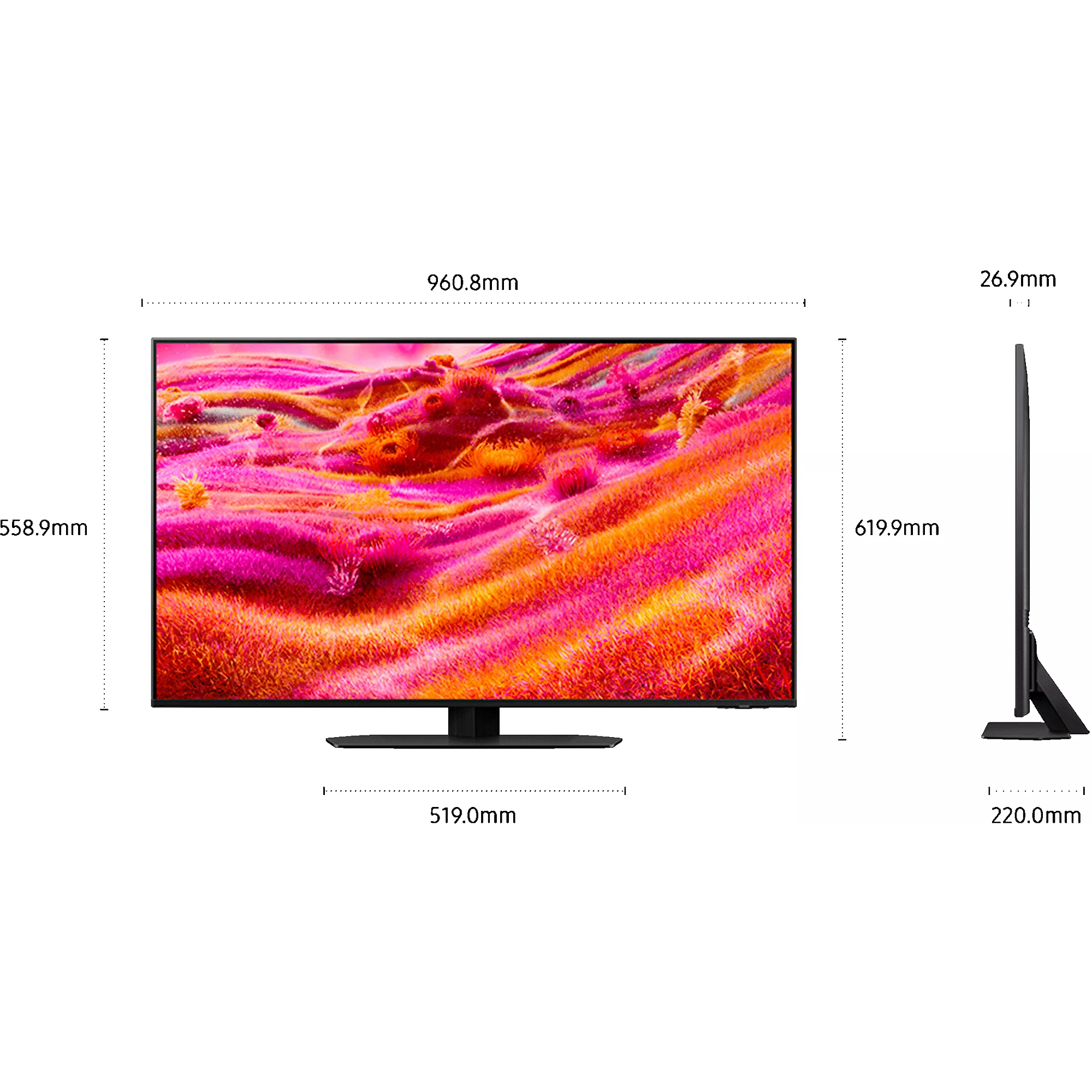 Téléviseur Mini-LED Samsung NeoQLED TQ43QN90F 4K AI 2025 – 43″ (108 cm) – Image 2